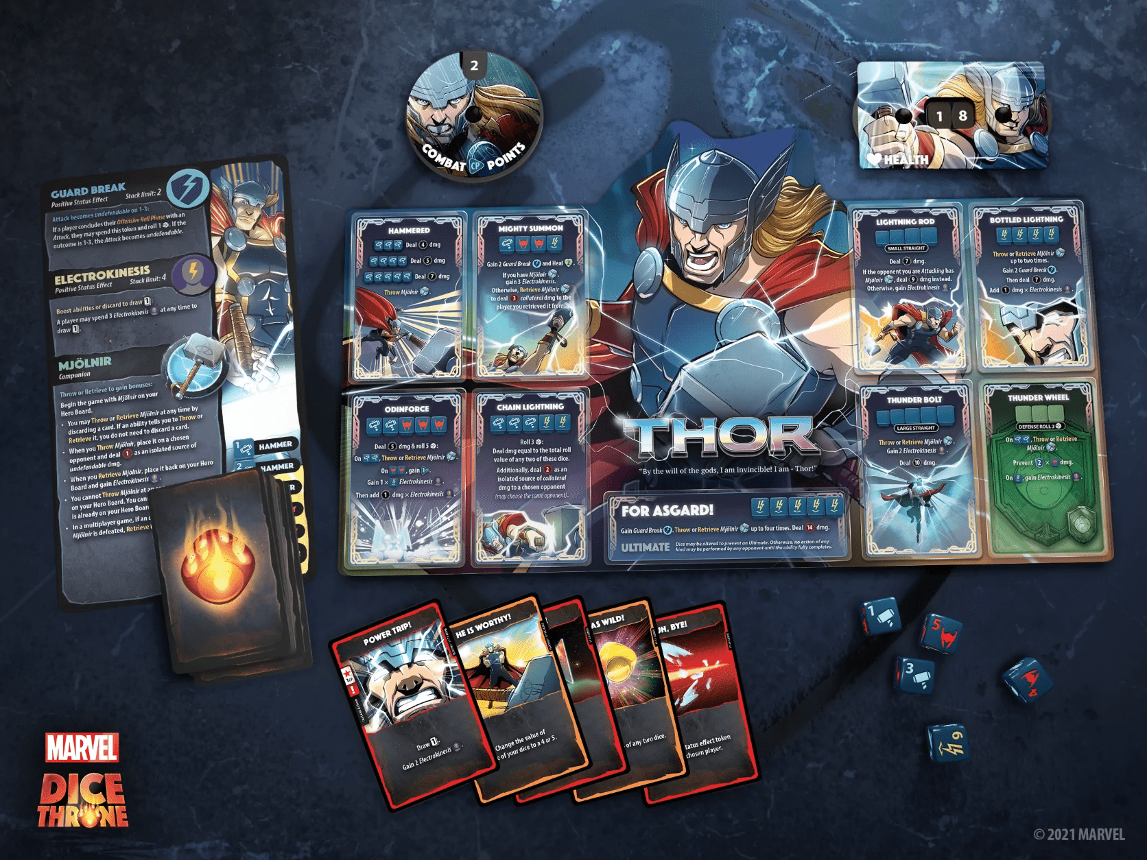 Marvel Dice Throne: Scarlet Witch v. Thor v. Loki v. Spider-Man - Contents [Thor]