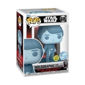 Funko Pop! Disney Star Wars: Return of the Jedi 40th - Holographic Luke Skywalker (Glows in the Dark) (Special Edition) #615 Bobble-Head Vinyl Figure
