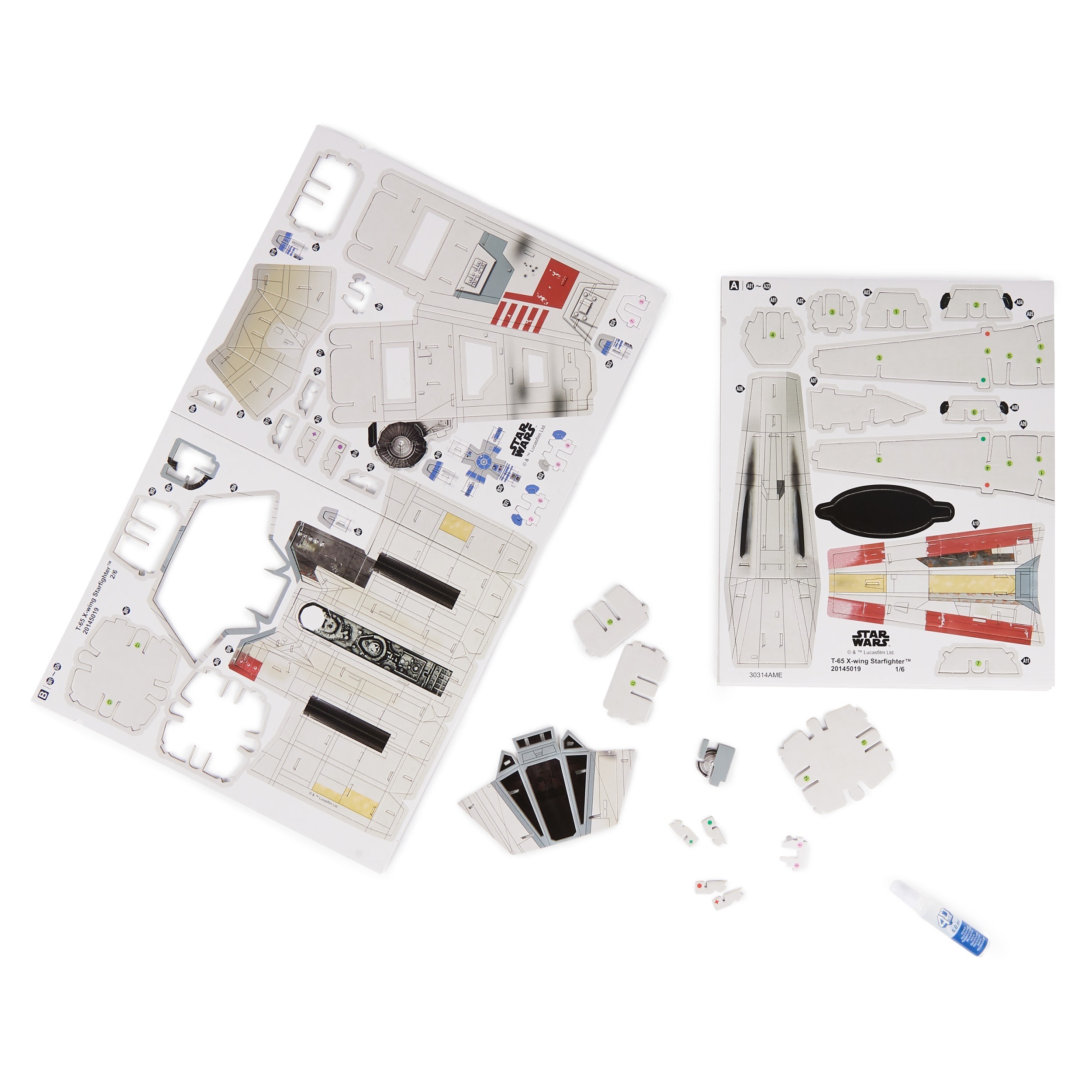 Spin Master Disney: Star Wars 4D Build - T-65 X-Wing Starfighter 3D Cardstock Model Kit (6069813) - Image 2