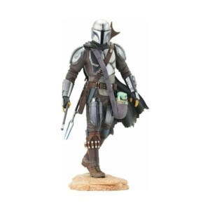 Diamond Premier: Star Wars The Mandalorian - Mando with Child Statue (25cm)