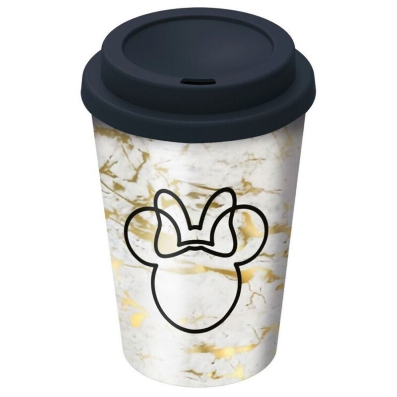 Stor: Disney: Minnie Mouse Small Plastic Double-Walled Coffee Tumbler (390ml) (01048)