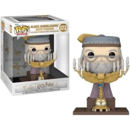 Funko Pop! Deluxe: Harry Potter Prisoner of Azkaban - Albus Dumbledore with Podium #172 Vinyl Fig