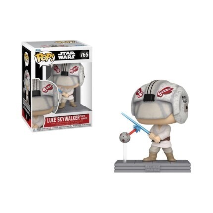 Funko Pop! Disney: Star Wars - Luke Skywalker with Remote #765 Bobble-Head Vinyl Figure