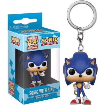 Funko Pocket Pop!: Sonic The Hedgehog - Sonic with Ring Vinyl Figure Keychain