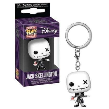 Funko Pocket Pop! Disney: The Nightmare Before Christmas (Patchwork) - Jack Skellington Vinyl Figure Keychain