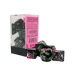 Chessex Brush Paintball/Green Polyhedral Dice Set