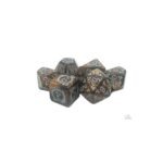 Rune Dice Set Coiled Serpent Tan with Gold