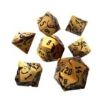 GlassStaff Ancient Cuprem Metal RPG Dice Set