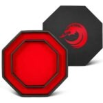 Octagon Dice Tray Red