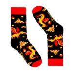Heroic Feet Greedy Dragon Socks L 43 - 46
