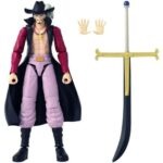 Bandai Anime Heroes One Piece - Dracule Mihawk Action Figure (17cm)