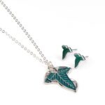 Carat Shop The Lord of the Rings - Leaf of Lorien Gift Set Earrings and Necklace - Image 2