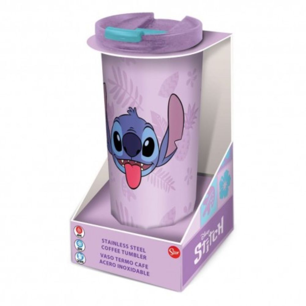 889698724357 - 2026-07-23T132325.854 Lilo & Stitch Stainless Steel travel tumbler Stitch Palms - Image 1